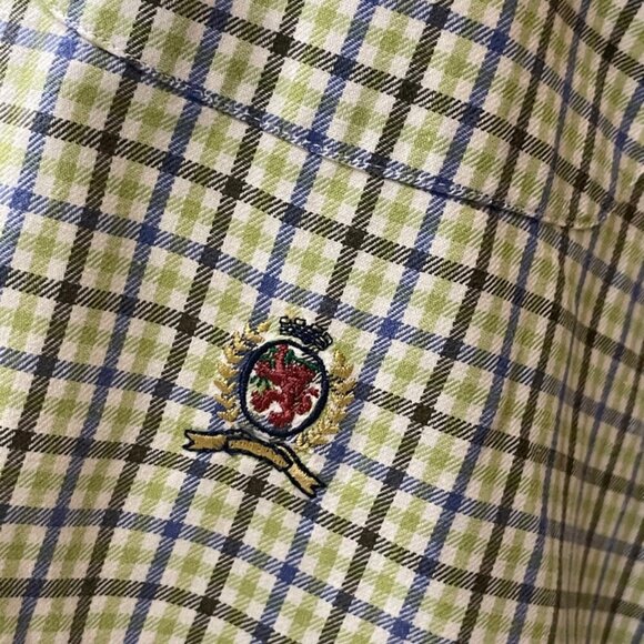 CLASSY Y2K LONG  SLEEVE  TOMMY HILFIGER LION CREST LOGO Sz S ICONIC 100% COTTON - Picture 7 of 14